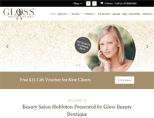 Tablet Screenshot of beauty-salon-matamata.com
